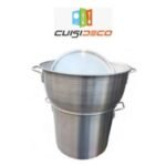 Couscoussier en inox avec couvercle