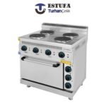 Cuisinière électrique 4 plaques avec four G700 – ESTUFA