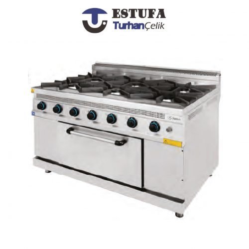 Cuisinière 6 plaques avec four électrique G900 – ESTUFA