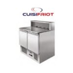 Meuble Saladette 2 Portes Casque Inox CUISIFRIOT