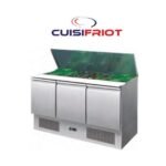 Meuble Saladette 3 Portes en Inox CUISIFRIOT