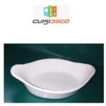 Plat a gratin en porcelaine oval