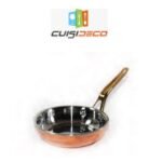Poele a queue en cuivre interier inox