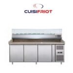 Meuble à pizza 3 portes inox 60/40 CUISIFRIOT