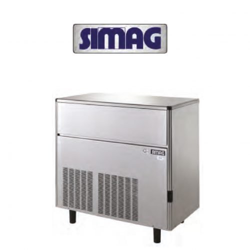 simag2-01-e1588770581152.jpg Machine à glaçons professionnelle SIMAG 100 kg avec stockage 30 kg – Image 1