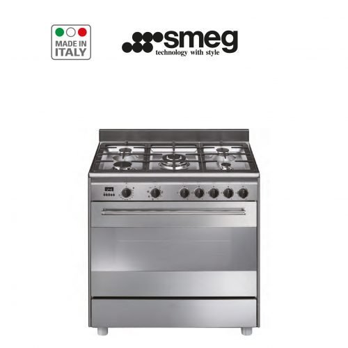 smeg7-01-e1591114757762.jpg Cuisinière 90 cm, Inox – Image 1